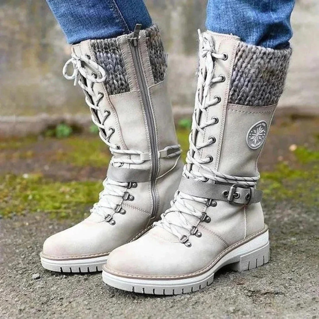 Cath | Women’s Knee-High Boots | Lace-Up Front