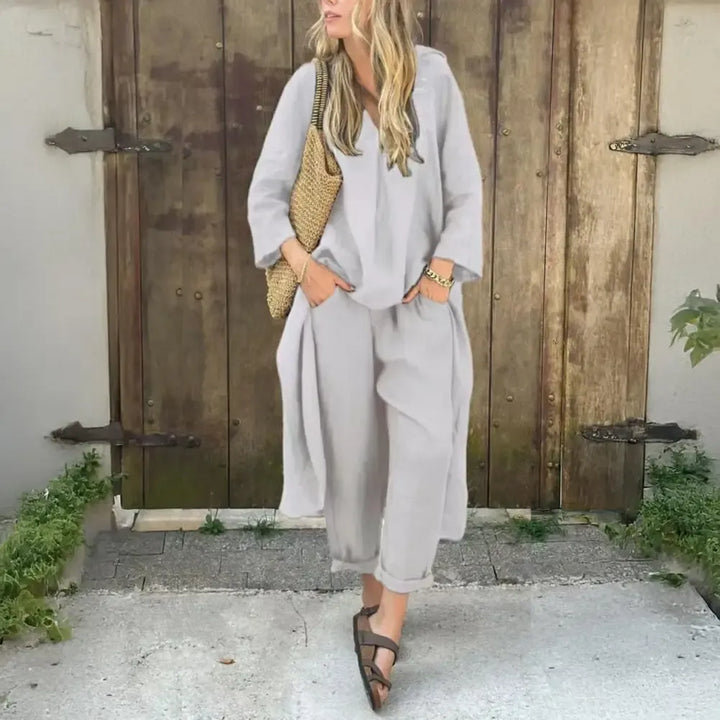 Lucia | Long Vest and Wide-Leg