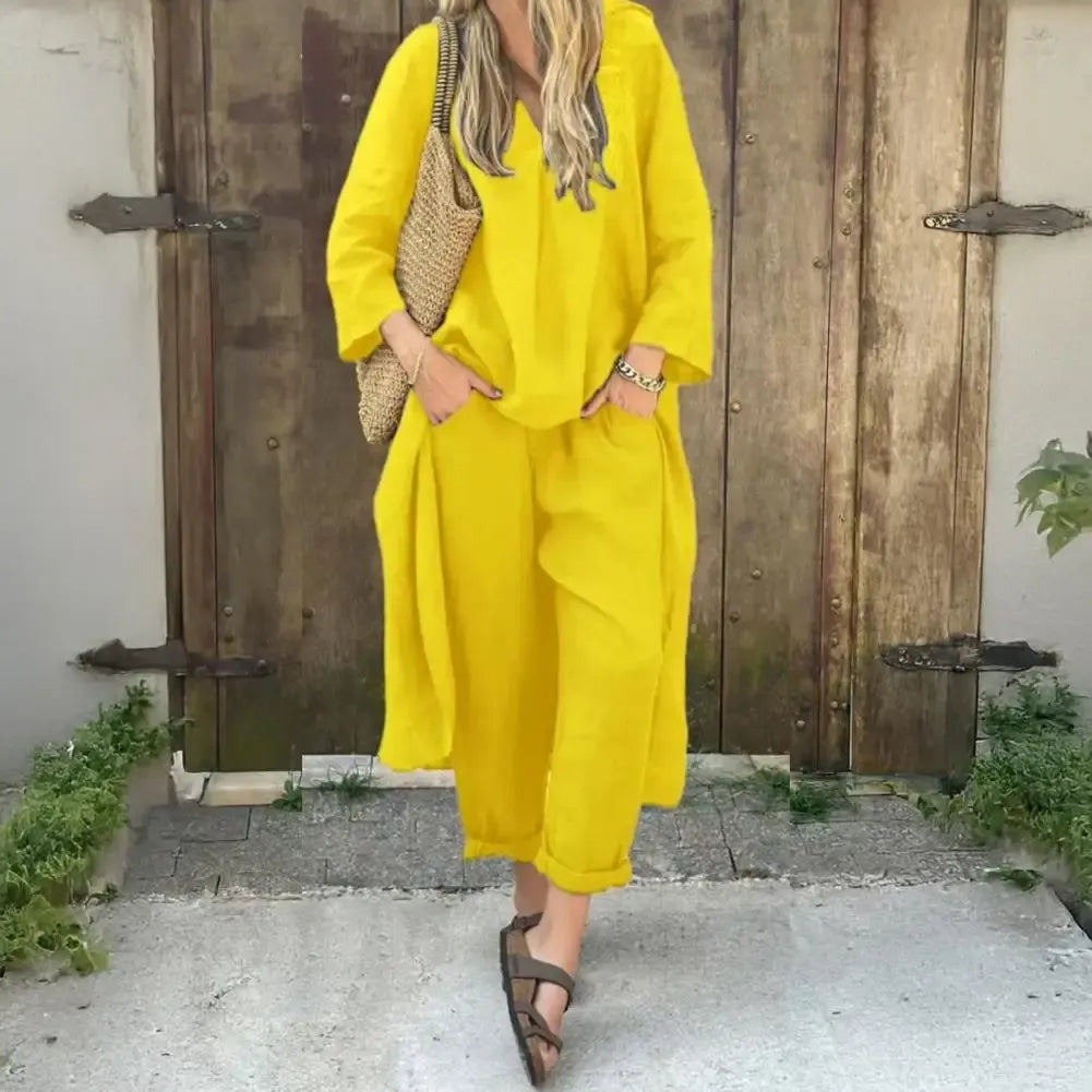 Lucia | Long Vest and Wide-Leg