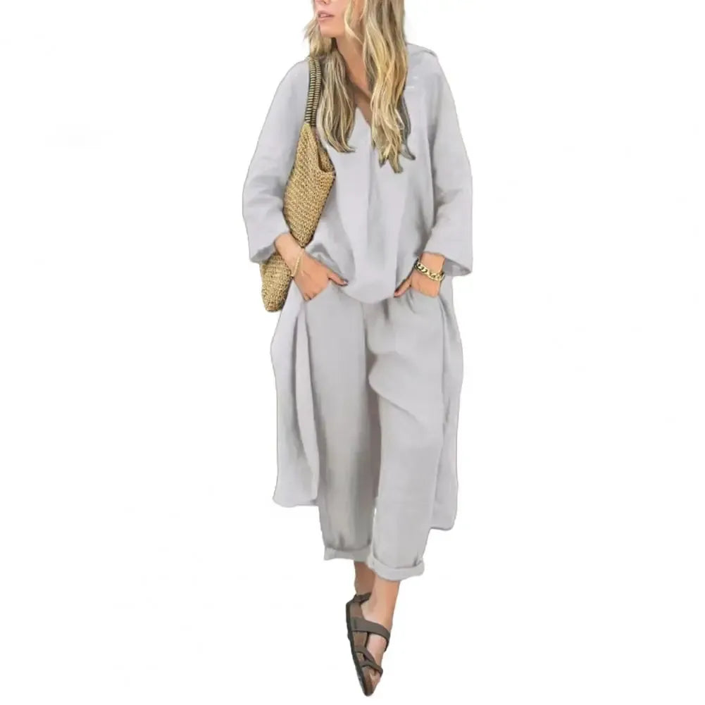 Lucia | Long Vest and Wide-Leg
