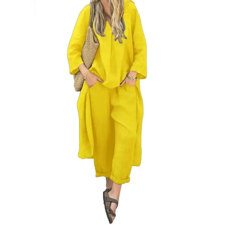 Lucia | Long Vest and Wide-Leg