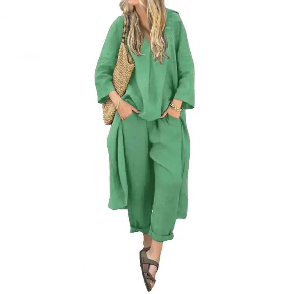 Lucia | Long Vest and Wide-Leg