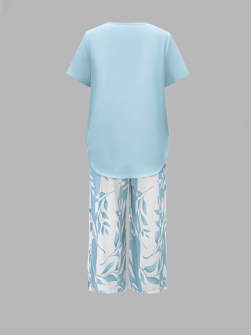 Avery | Leaf Print Two Piece