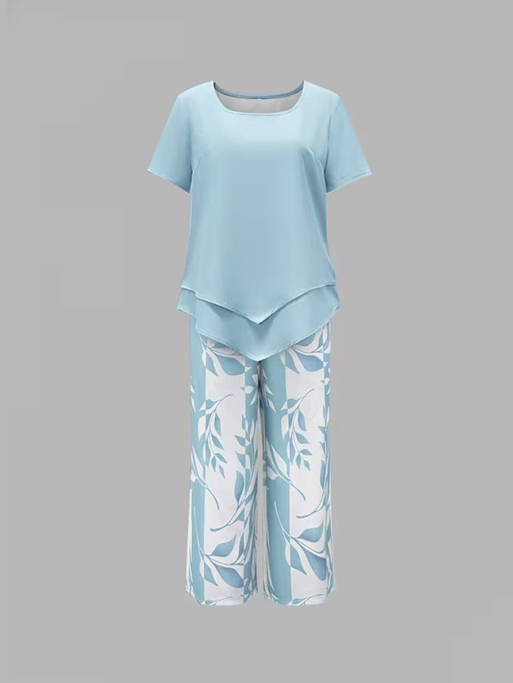 Avery | Leaf Print Two Piece