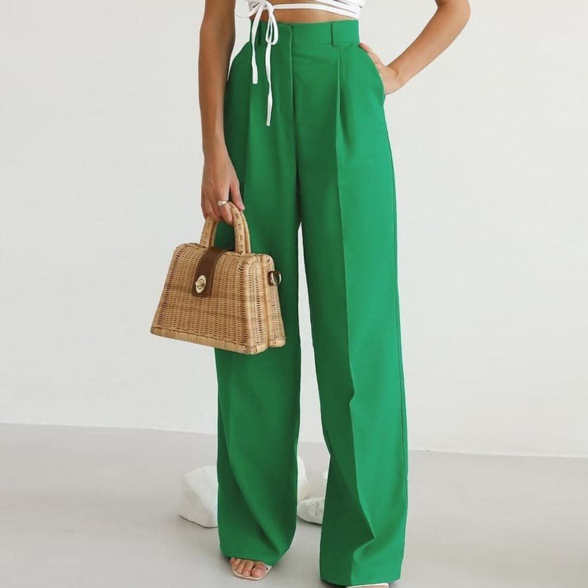 Iris | High Waisted Wide Leg Pants