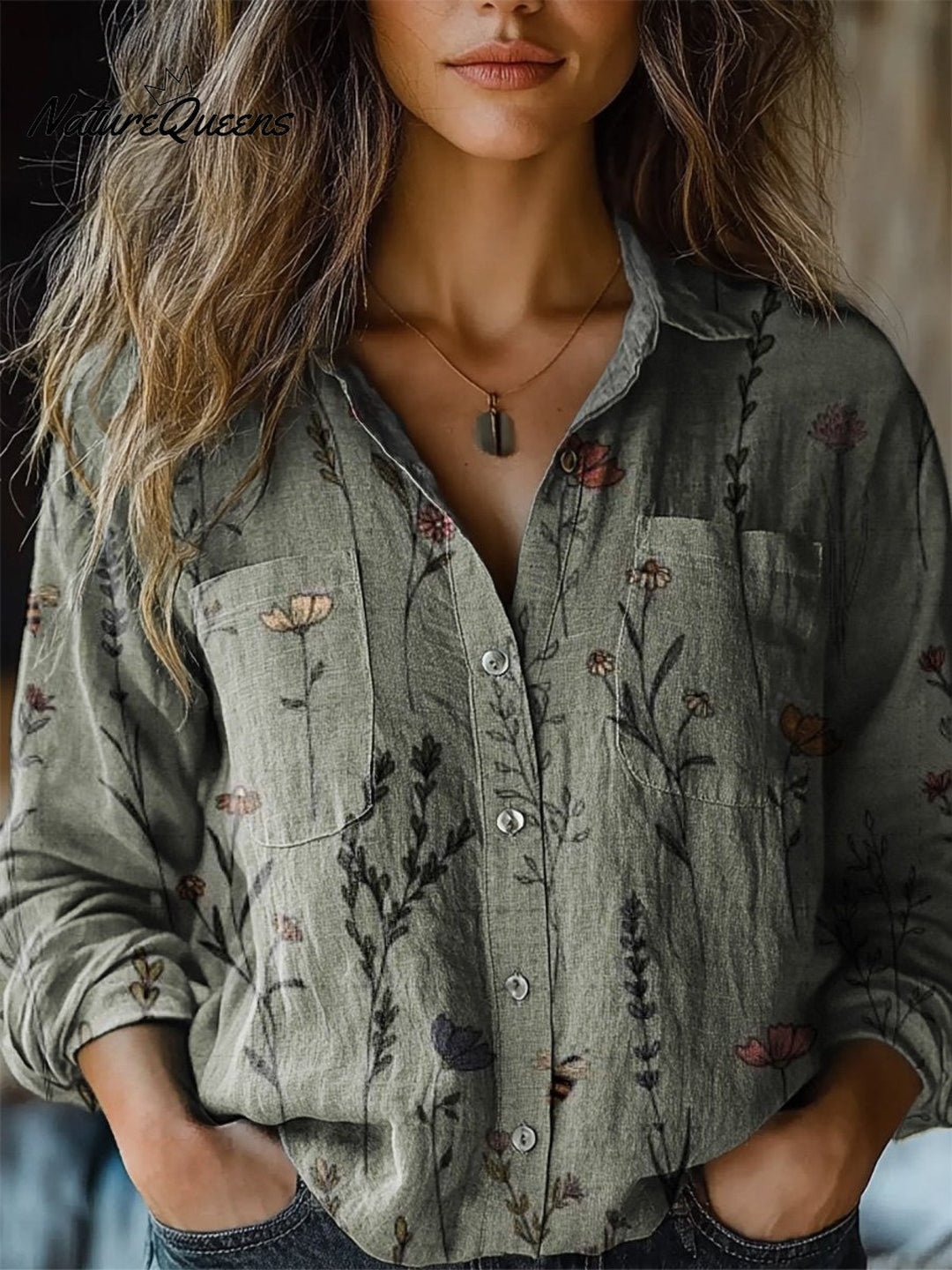 Dunblane | Spring Floral Cotton Shirt
