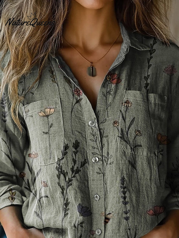 Dunblane | Spring Floral Cotton Shirt