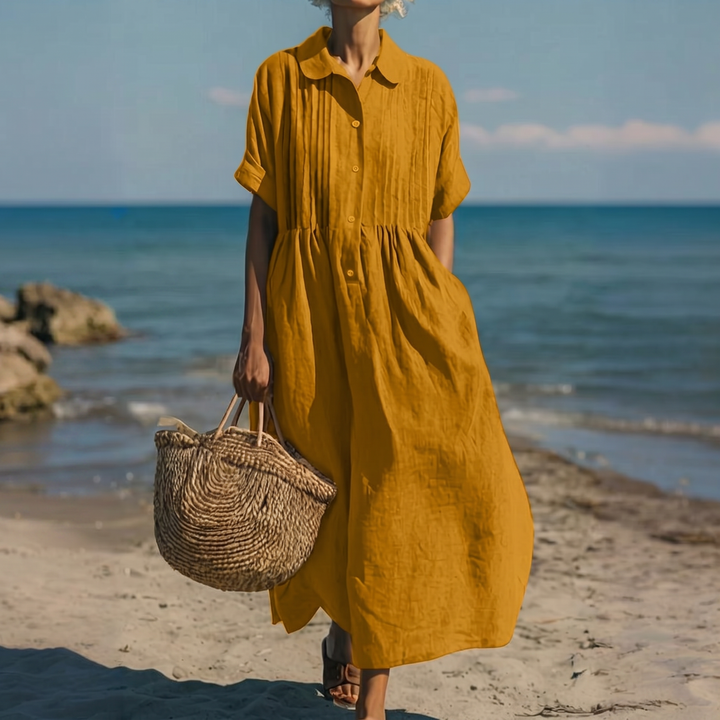 Sienna | Elegant Linen Dress