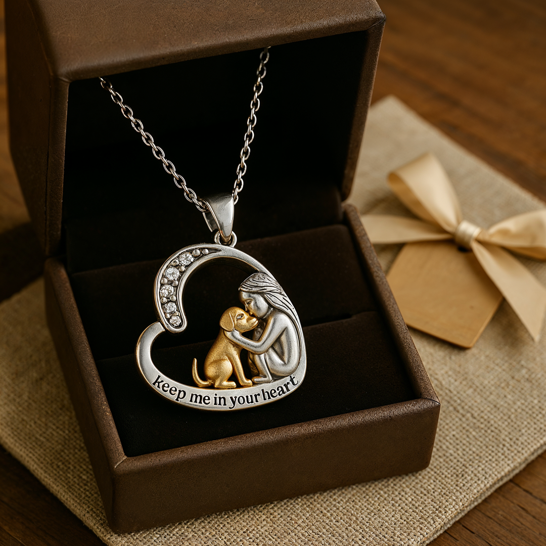 Emery | Heart-Shaped Pendant Necklace for Dogs