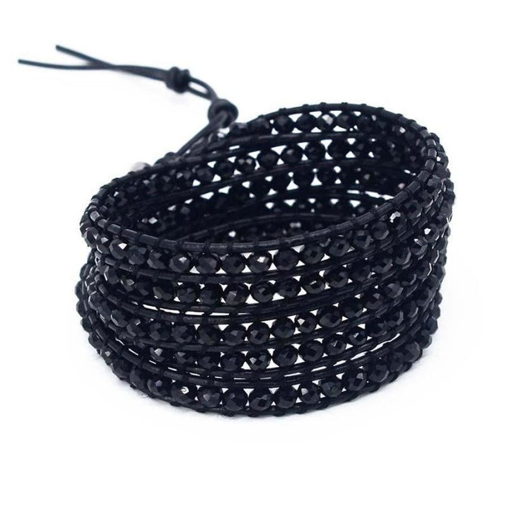 Lottie | Midnight Black Crystal Wrap