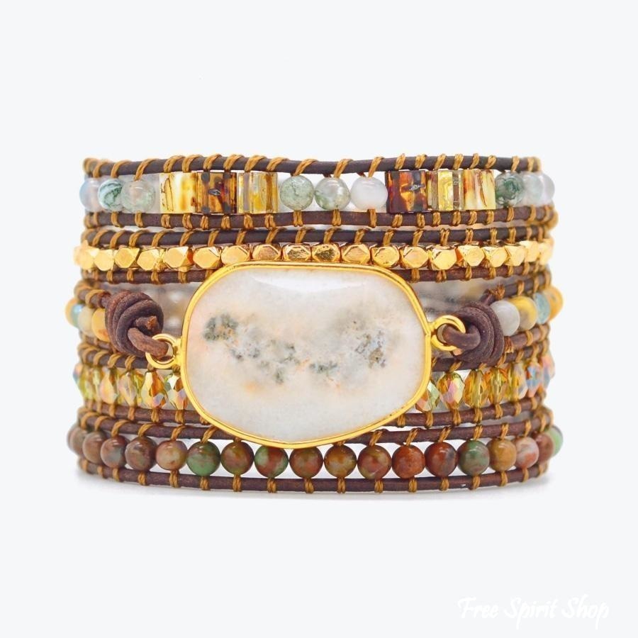 Elena | Agate Moonlight & Jasper Wrap