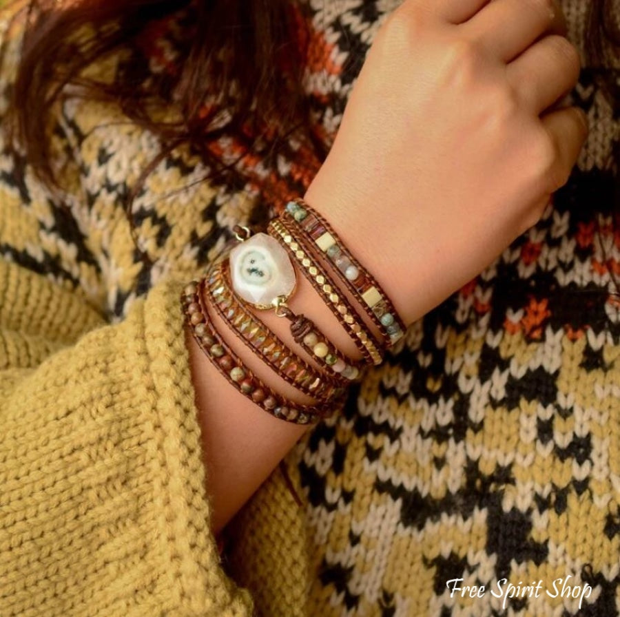 Elena | Agate Moonlight & Jasper Wrap