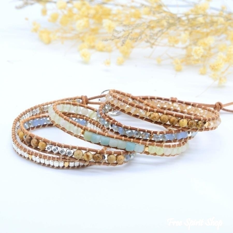Kit | Amazonite & Jasper Leather Wrap