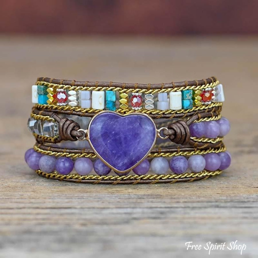 Meg | Amethyst Heart Wrap