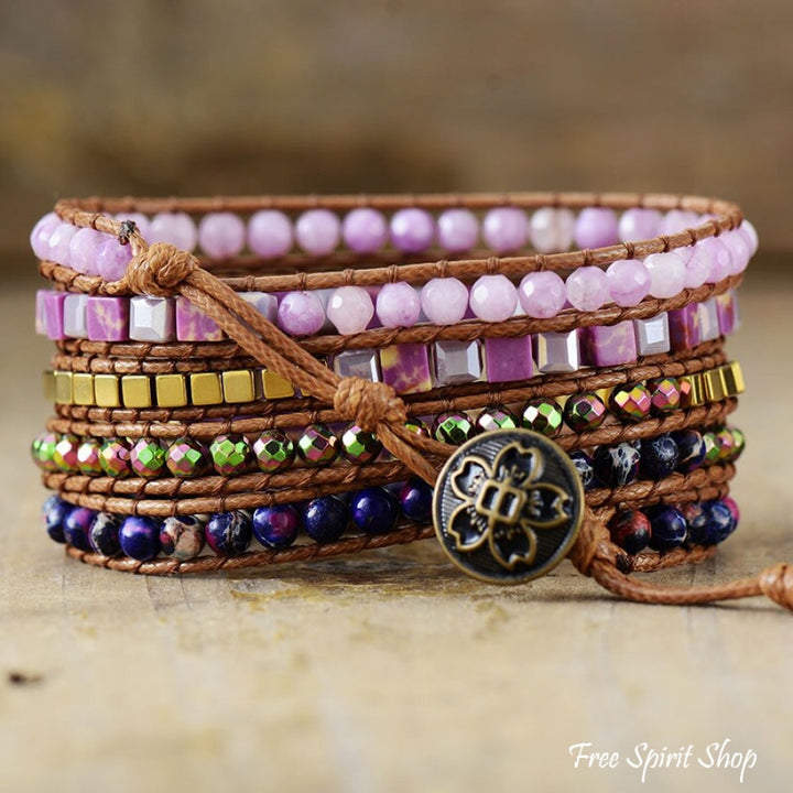Agatha | Amethyst & Purple Quartz Wrap