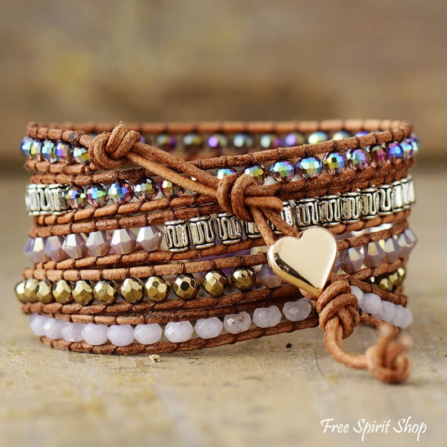 Olivia | Amethyst & Pyrite Wrap