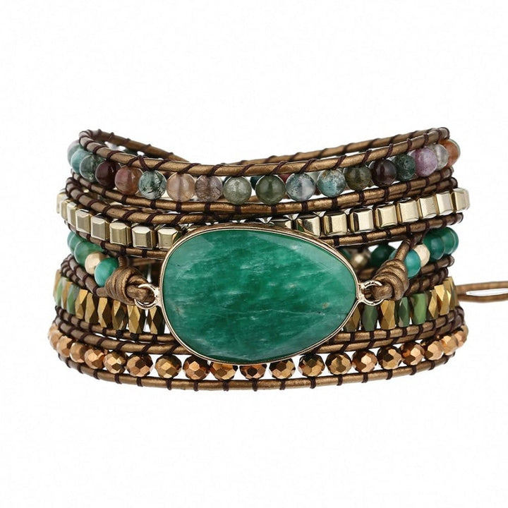 Maya | Green Aventurine & Indian Agate