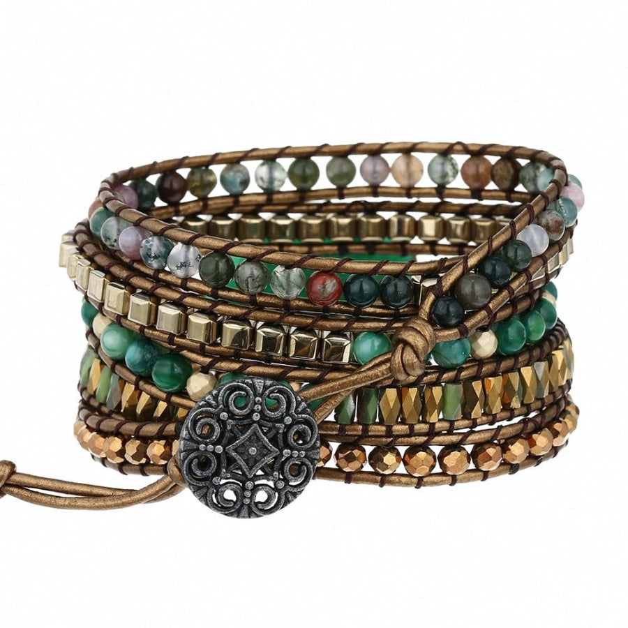 Maya | Green Aventurine & Indian Agate