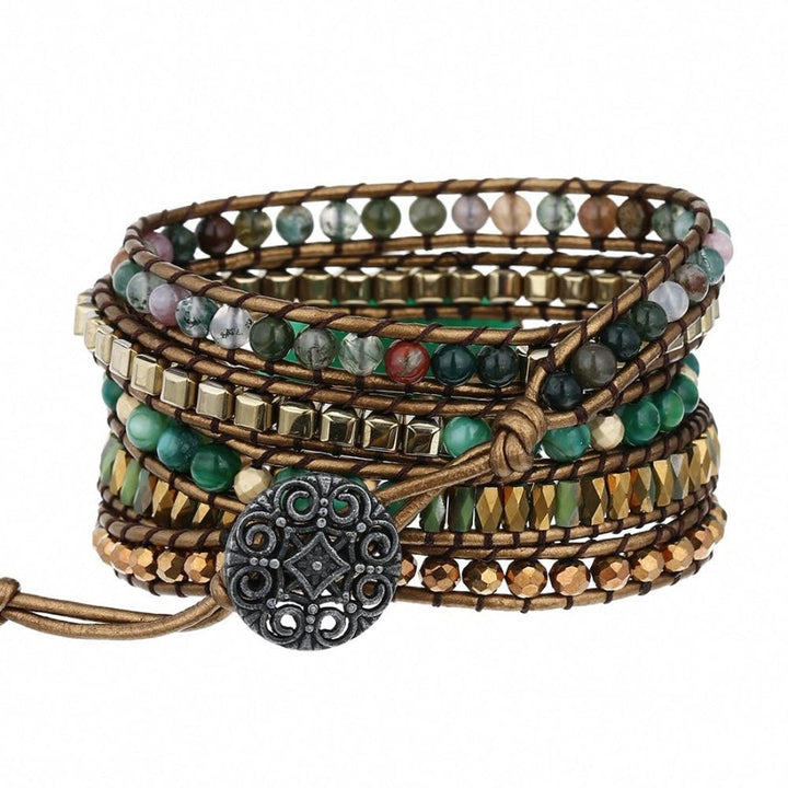 Maya | Green Aventurine & Indian Agate