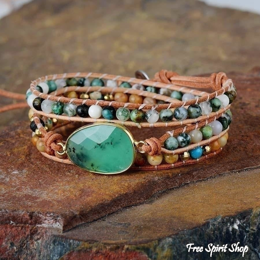 Alexa | Green Jade Jasper and Moss