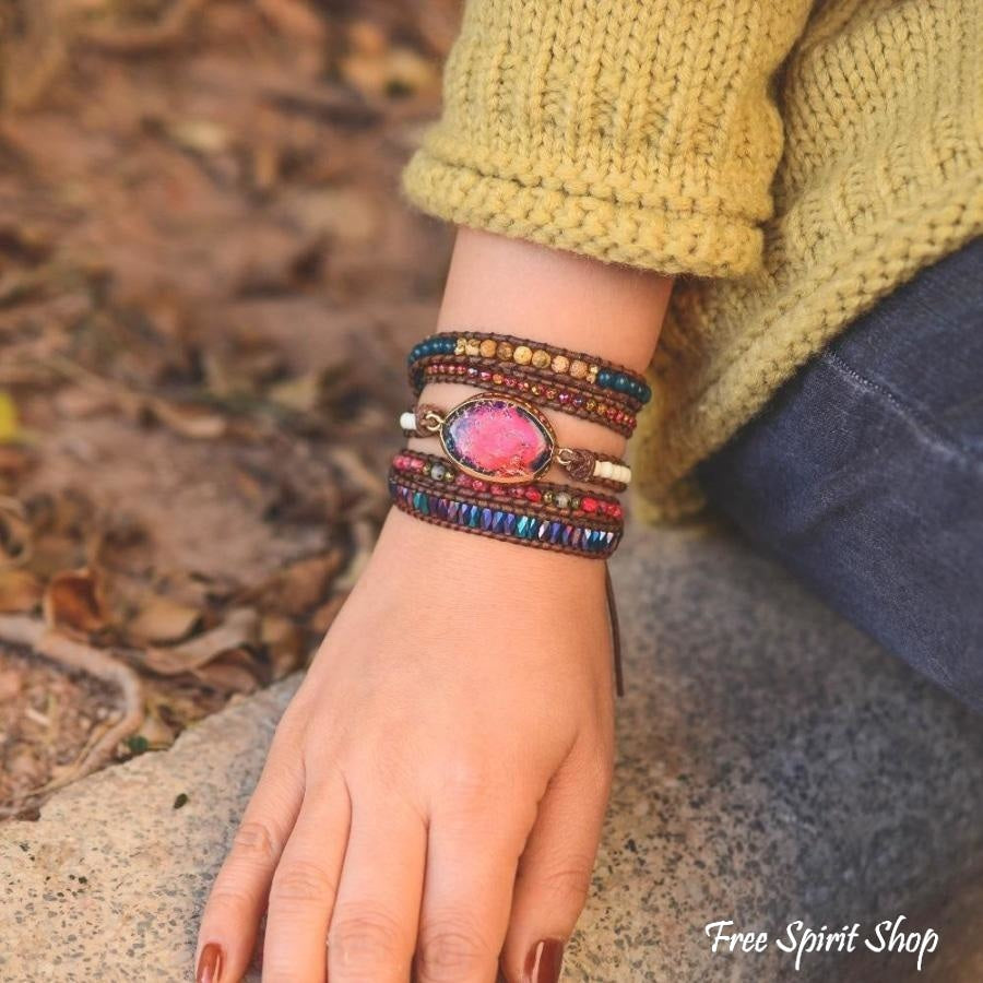 Iris | Imperial Jasper & Apatite Wrap