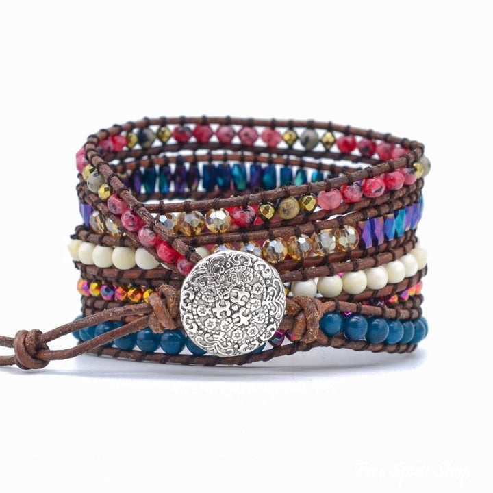 Iris | Imperial Jasper & Apatite Wrap