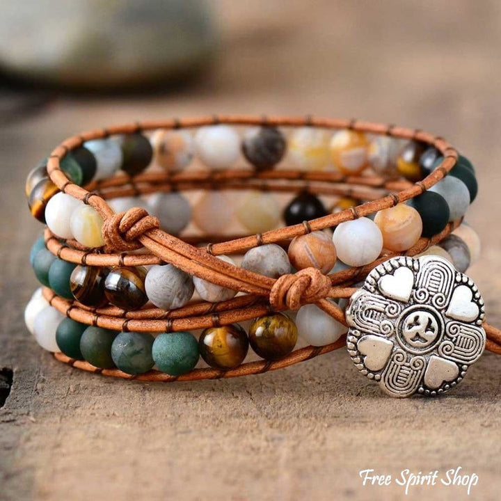 Yasmin | Jasper Tiger Eye & Green