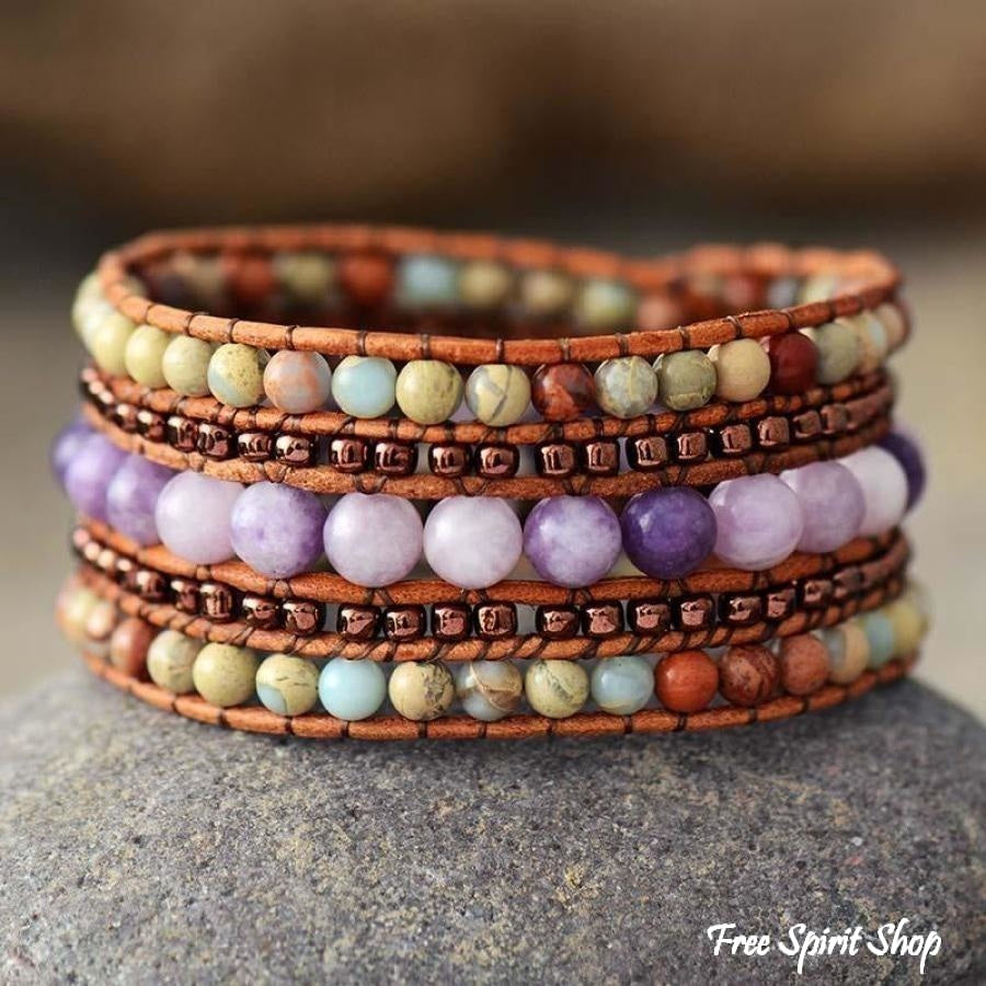Sarah | King Jasper & Purple Quartz