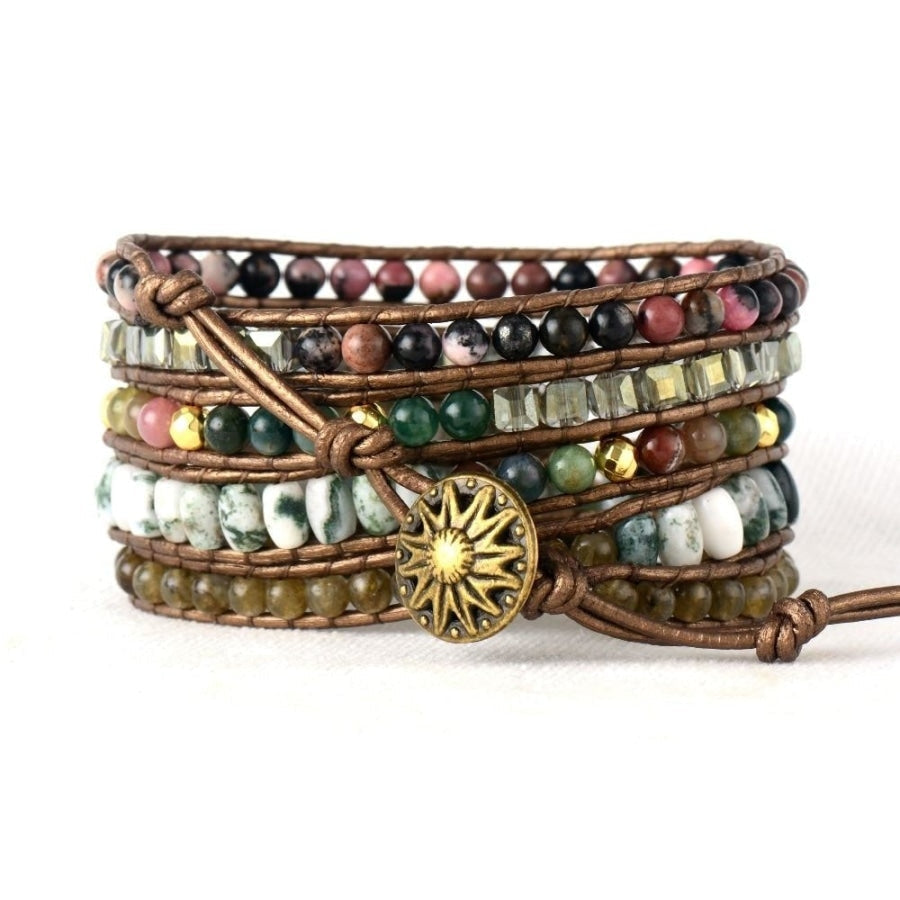 Alice | Labradorite Rhodochrosite & Moss Agate