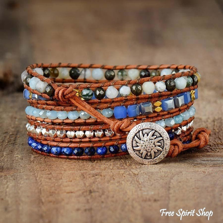 Kaia | Sodalite Amazonite & Pyrite Wrap