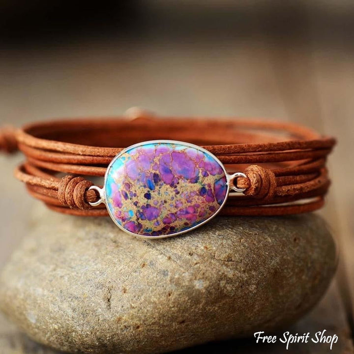 Jill | Purple Jasper Rope Wrap