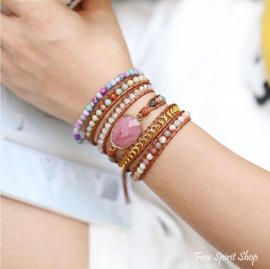 Eliza | Rhodonite King Jasper & Pink