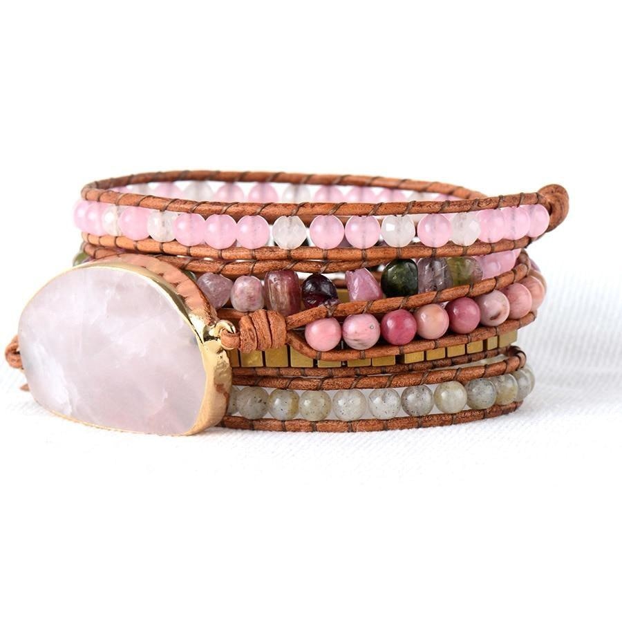 Aisha | Rose Quartz & Tourmaline Beaded