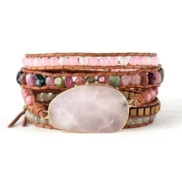 Aisha | Rose Quartz & Tourmaline Beaded