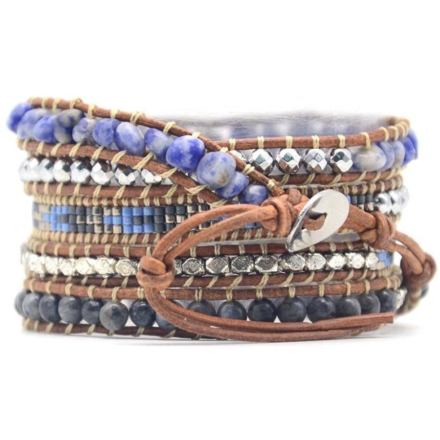 Xanthe | Sodalite, Labradorite & Hematite Stone
