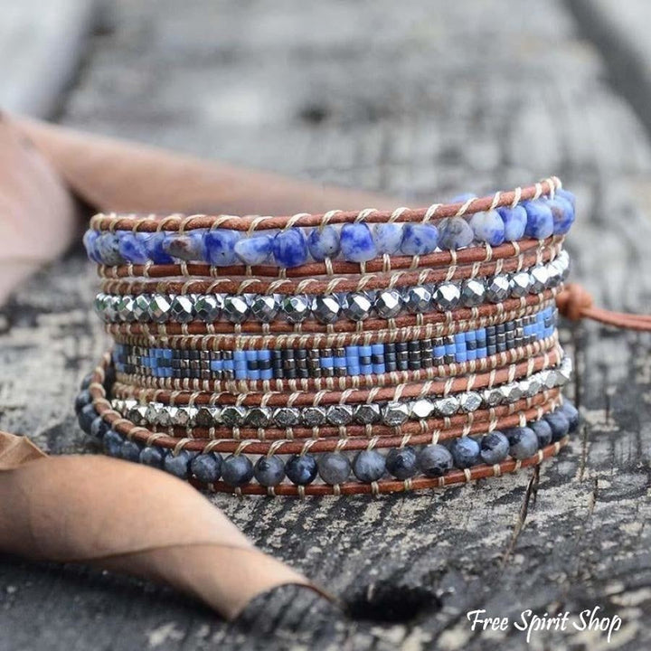 Xanthe | Sodalite, Labradorite & Hematite Stone