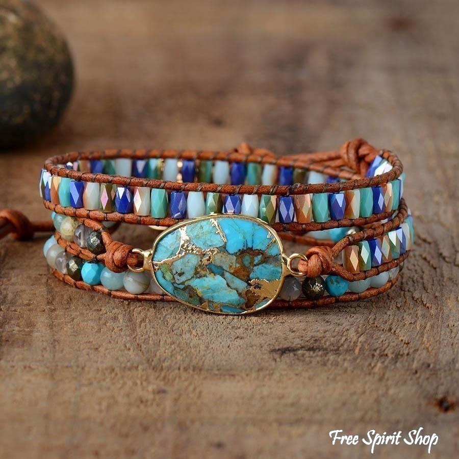 Alba | Turquoise & Jasper Wrap