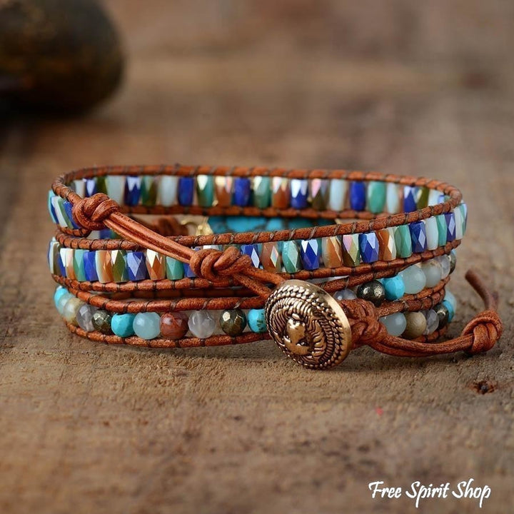 Alba | Turquoise & Jasper Wrap