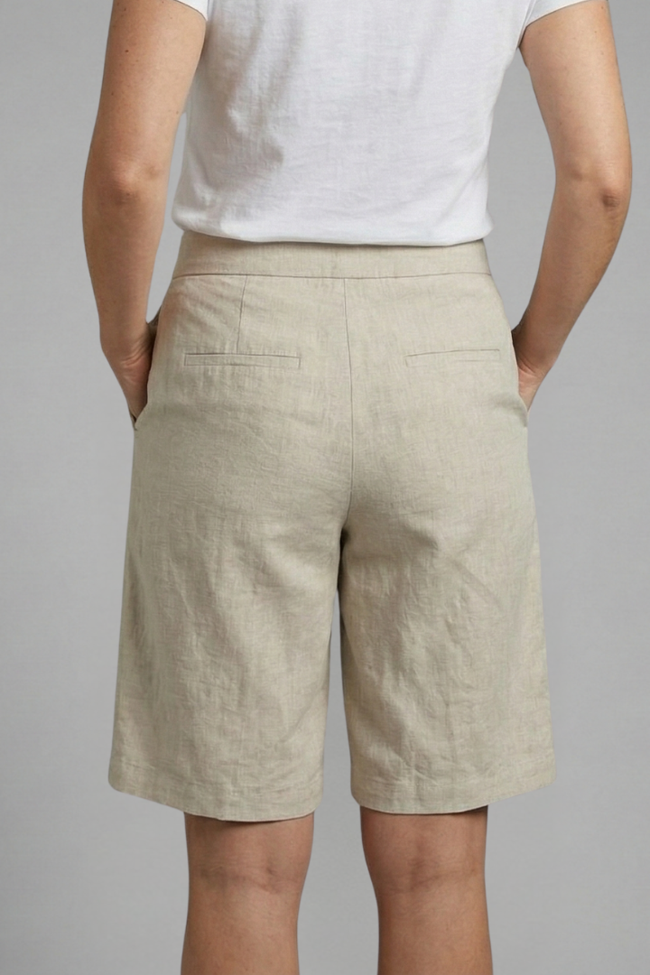 Octavia | High Waisted Knee Length Shorts