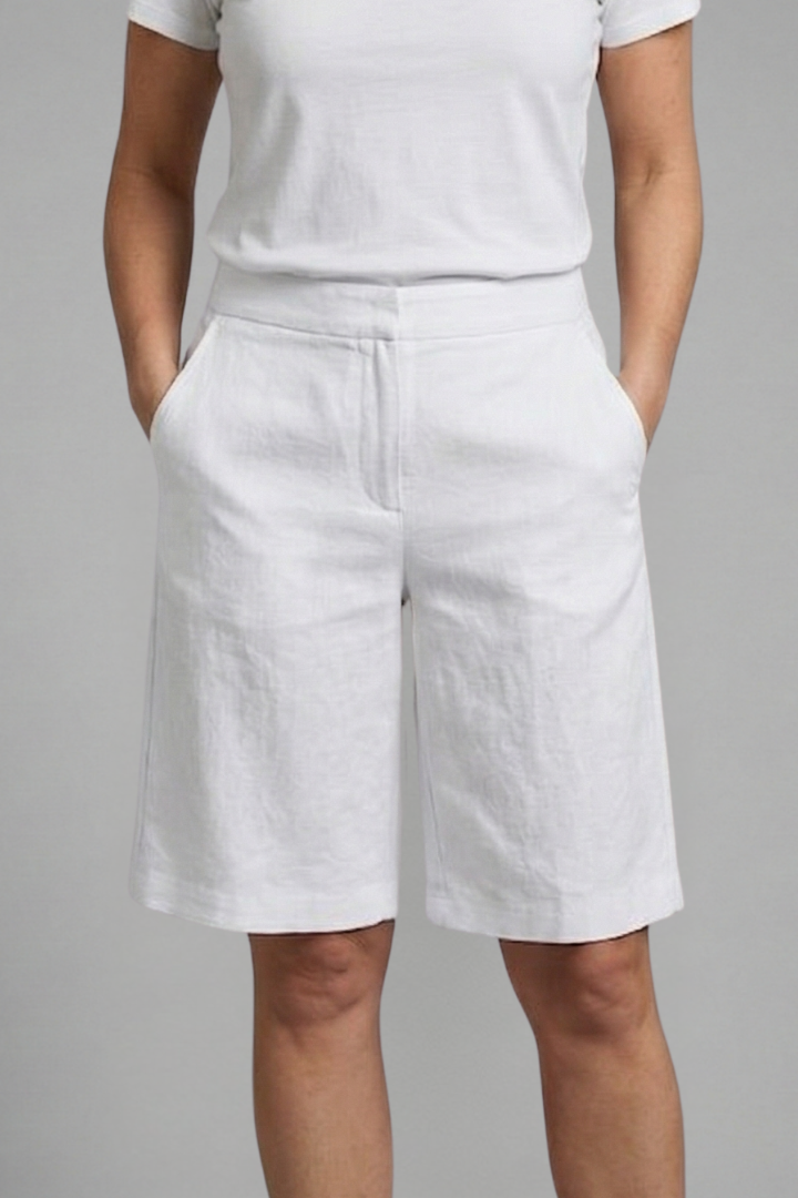 Octavia | High Waisted Knee Length Shorts