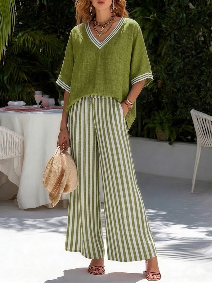 Audrey | Striped Set