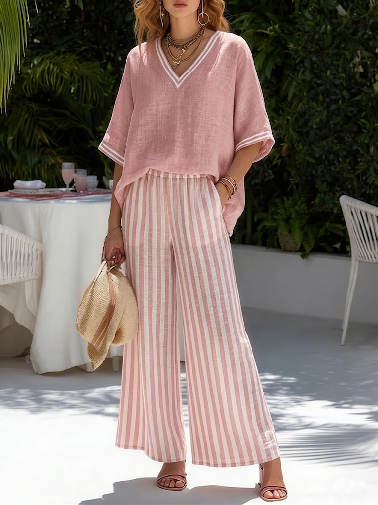Audrey | Striped Set
