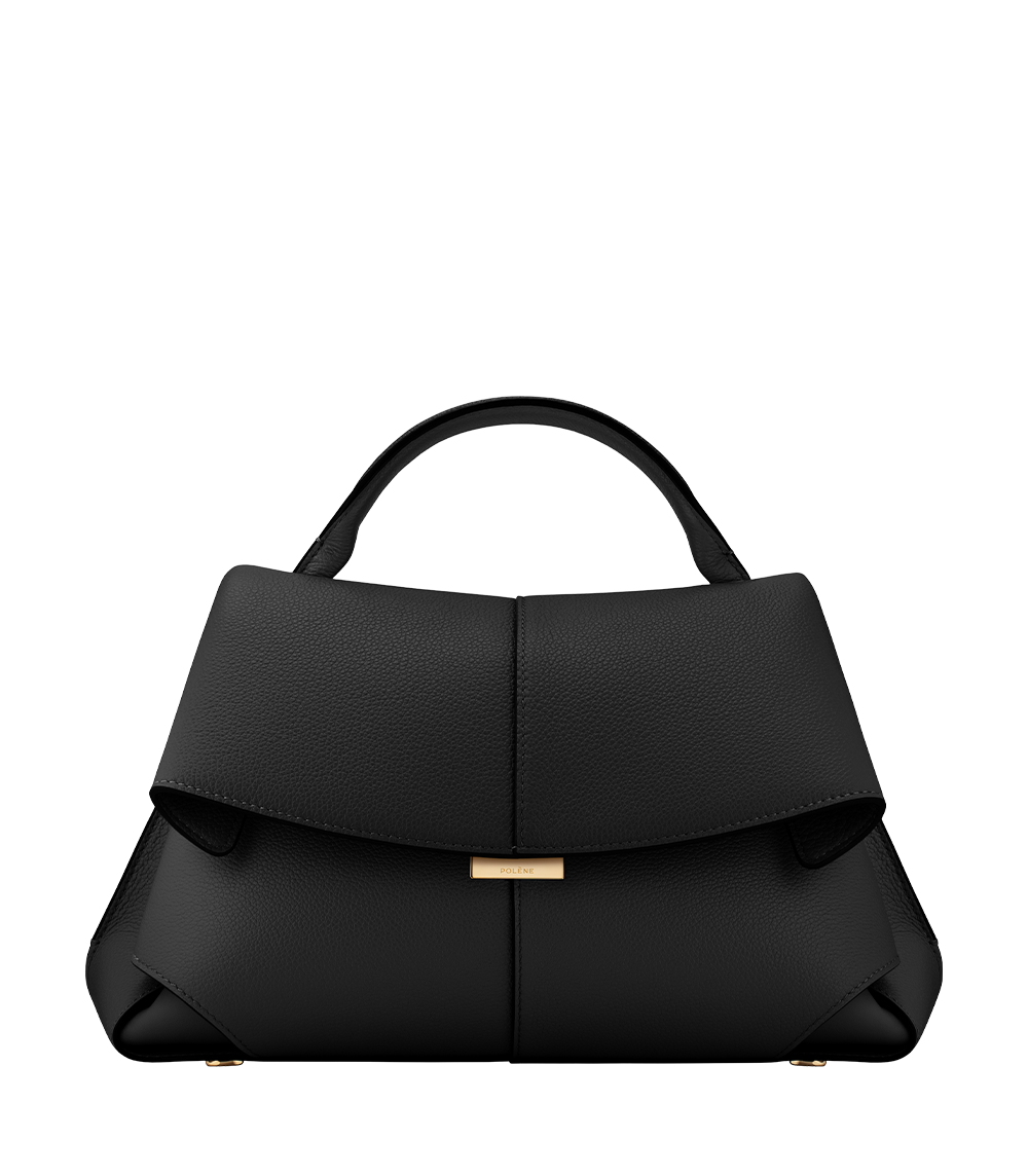 Eilidh | Textured Black Leather Bag