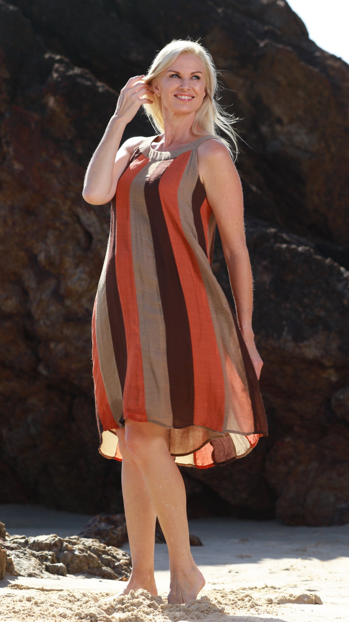 Willow | Jaffa Stripe Bamboo Dress