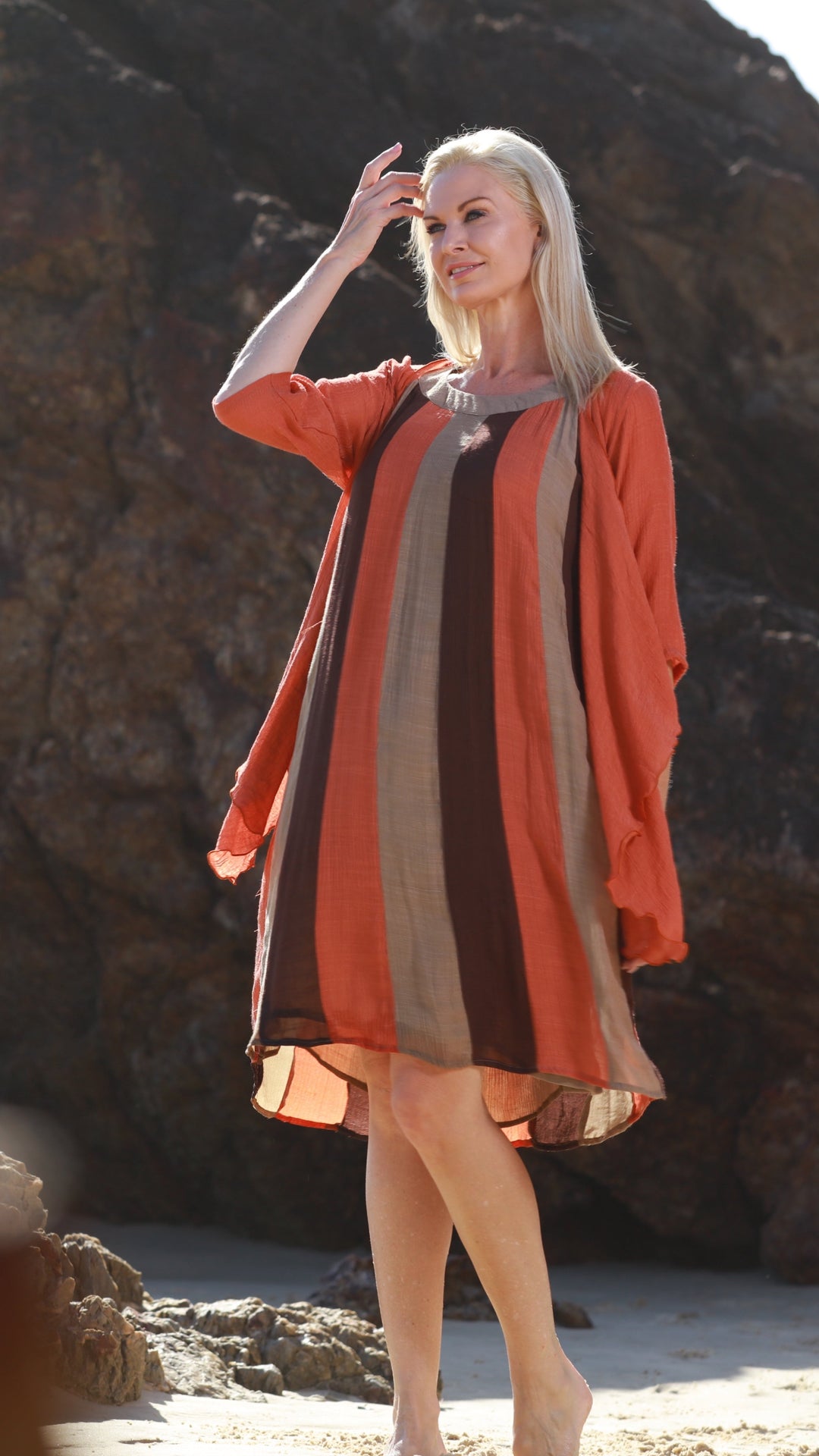 Willow | Jaffa Stripe Bamboo Dress