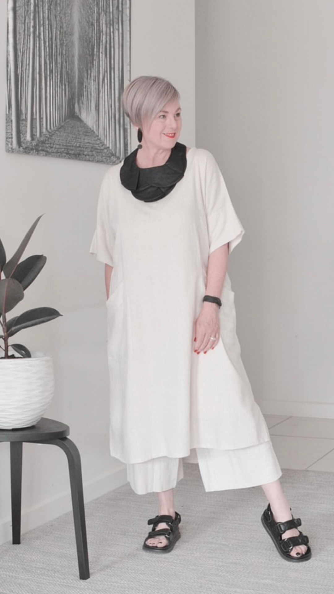 Zoe | Shift Linen Classic Dress