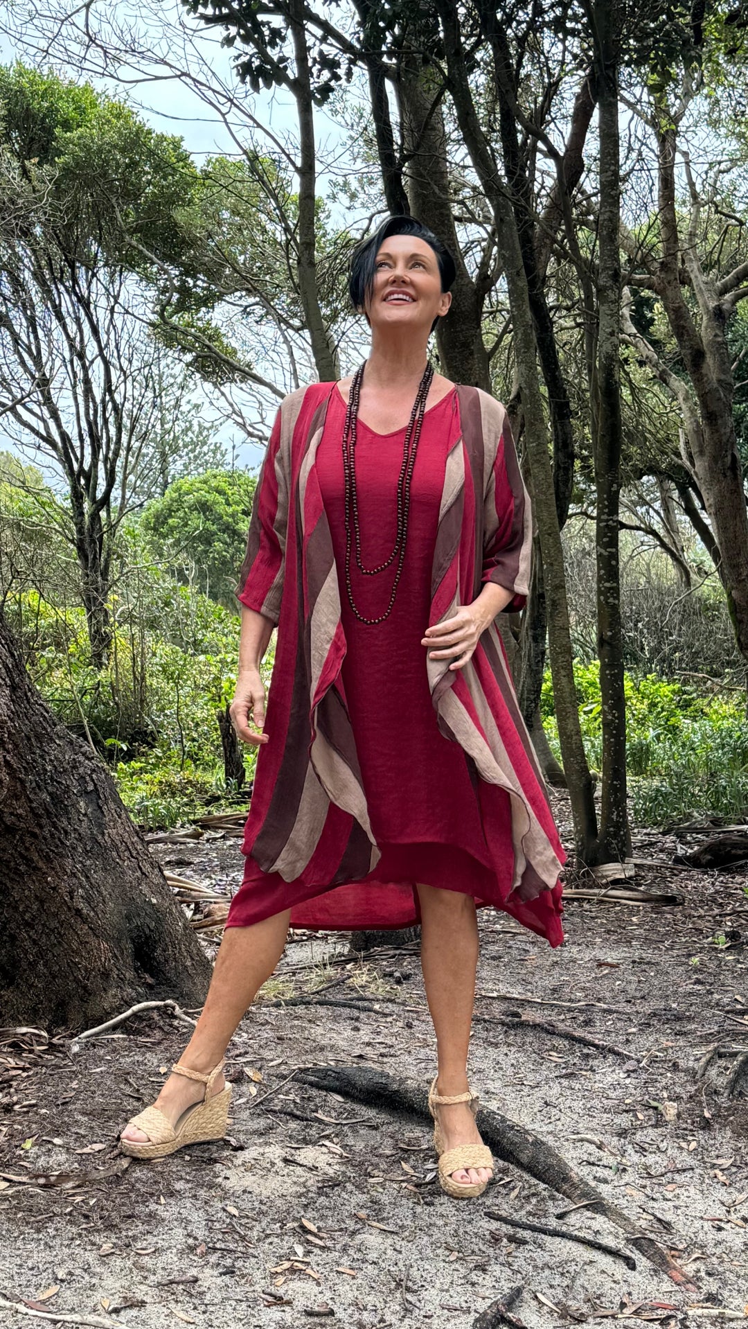 Winifred | Chelsea Dark Red Dress