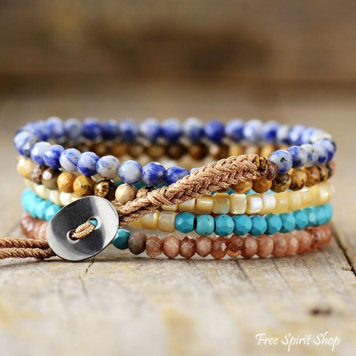 Nora | Sodalite Jasper Shell Strawberry Quartz