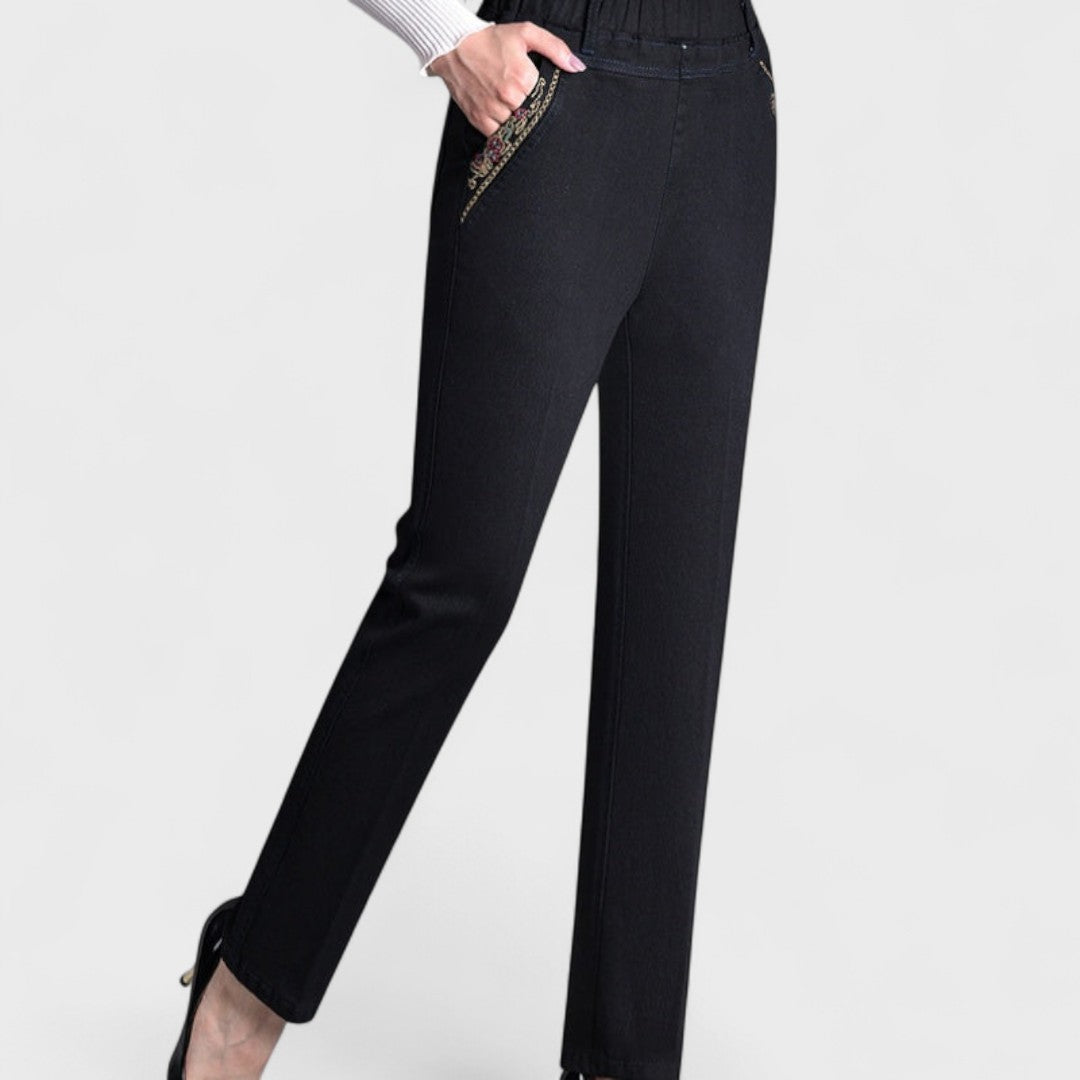Marian | Stretch Jeans with Side Pockets