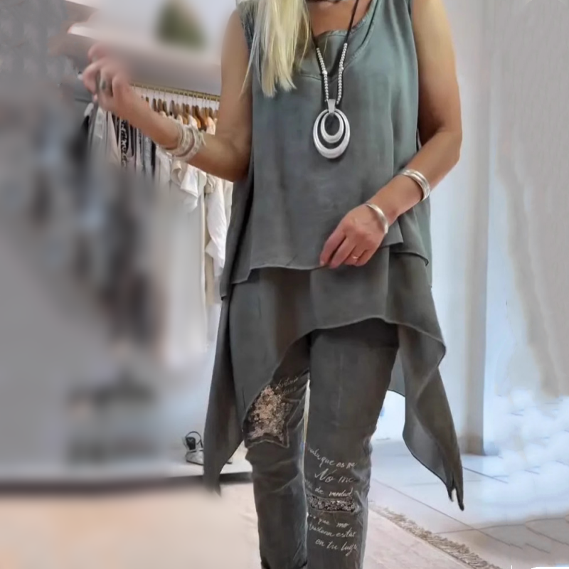 Mireya | Asymmetrical Top & Floral